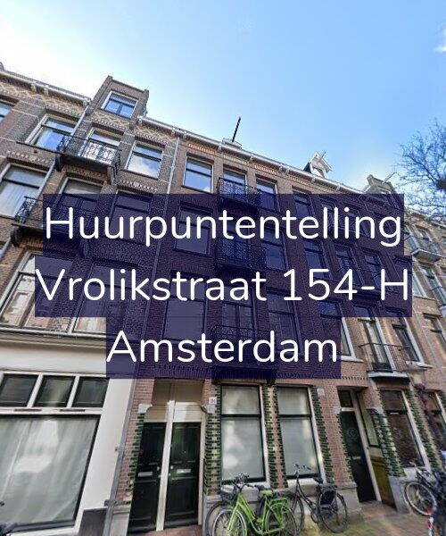 Foto gevel Huurpuntentelling voor Vrolikstraat 154-H, Amsterdam