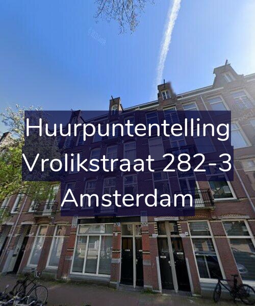 Foto gevel Huurpuntentelling voor Vrolikstraat 282-3, Amsterdam
