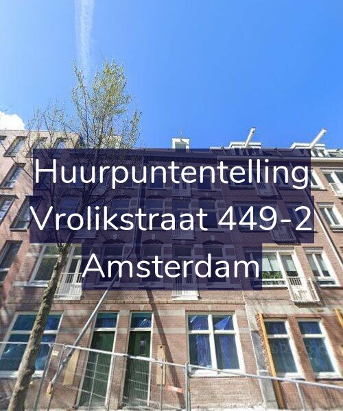 Foto gevel Huurpuntentelling voor Vrolikstraat 449-2, Amsterdam