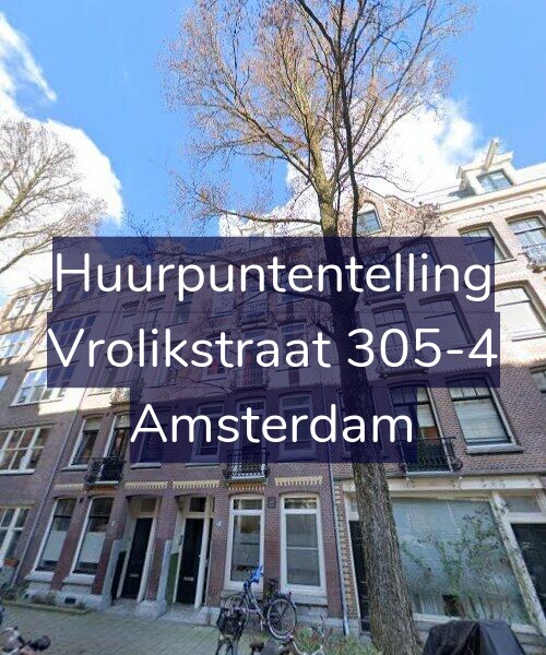 Foto gevel Huurpuntentelling voor Vrolikstraat 305-4, Amsterdam