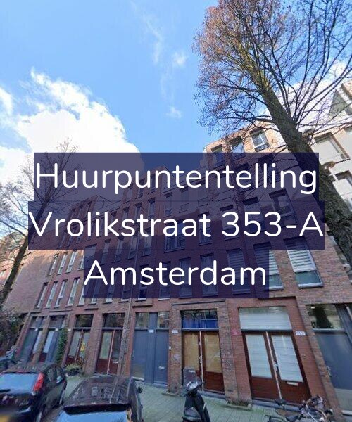 Foto gevel Huurpuntentelling voor Vrolikstraat 353-A, Amsterdam