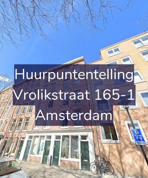 Foto gevel Huurpuntentelling voor Vrolikstraat 165-1, Amsterdam