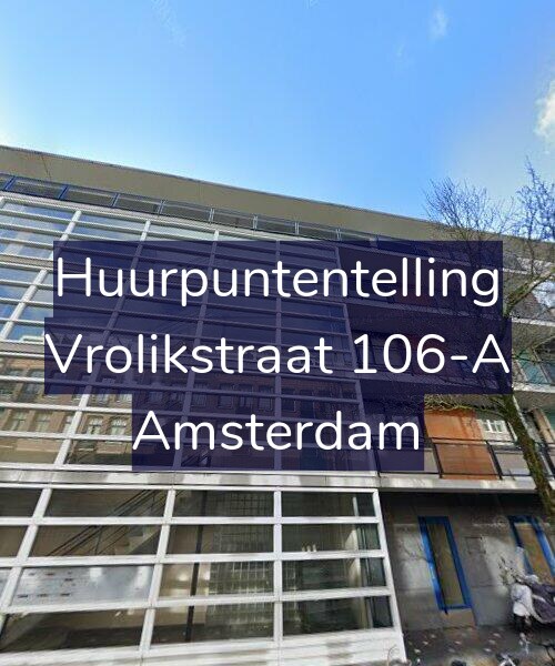 Foto gevel Huurpuntentelling voor Vrolikstraat 106-A, Amsterdam
