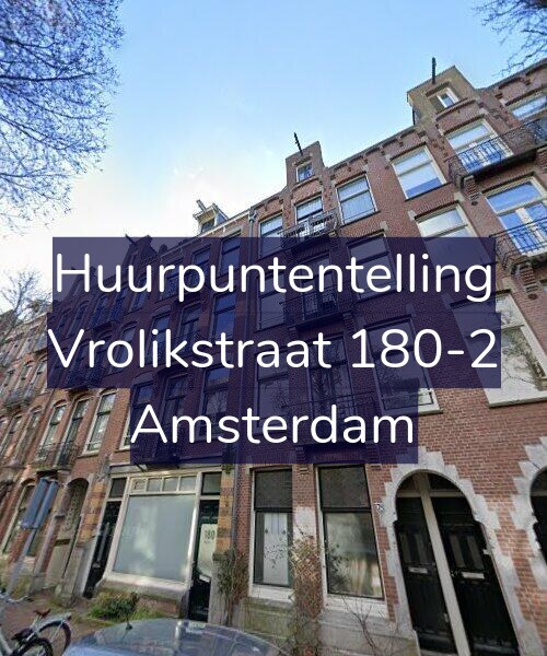 Foto gevel Huurpuntentelling voor Vrolikstraat 180-2, Amsterdam