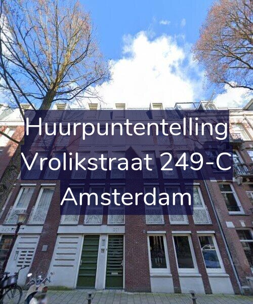 Foto gevel Huurpuntentelling voor Vrolikstraat 249-C, Amsterdam
