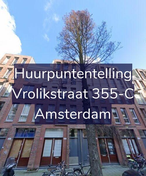Foto gevel Huurpuntentelling voor Vrolikstraat 355-C, Amsterdam