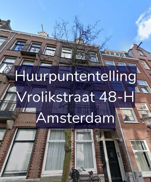 Foto gevel Huurpuntentelling voor Vrolikstraat 48-H, Amsterdam