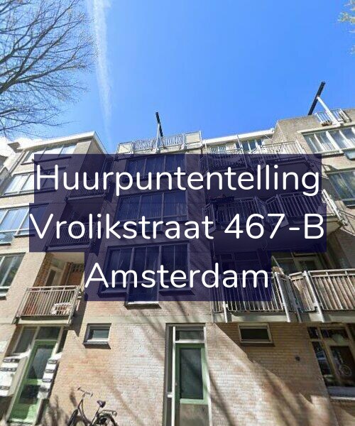 Foto gevel Huurpuntentelling voor Vrolikstraat 467-B, Amsterdam