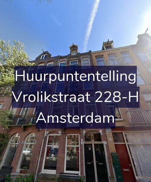 Foto gevel Huurpuntentelling voor Vrolikstraat 228-H, Amsterdam