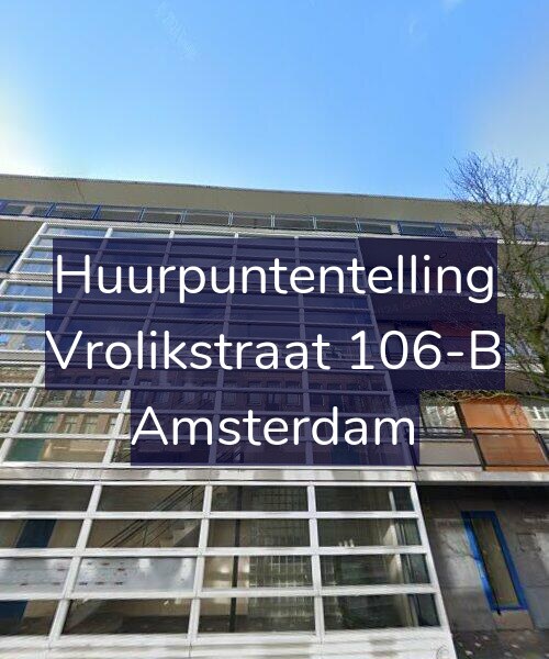 Foto gevel Huurpuntentelling voor Vrolikstraat 106-B, Amsterdam