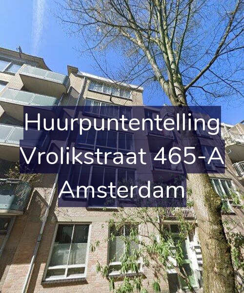 Foto gevel Huurpuntentelling voor Vrolikstraat 465-A, Amsterdam