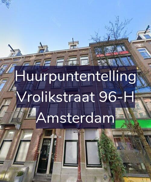 Foto gevel Huurpuntentelling voor Vrolikstraat 96-H, Amsterdam