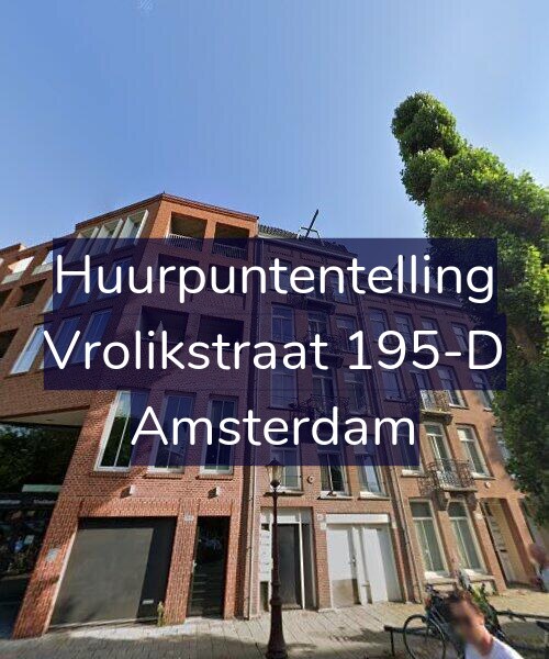 Foto gevel Huurpuntentelling voor Vrolikstraat 195-D, Amsterdam