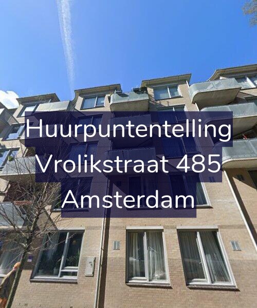 Foto gevel Huurpuntentelling voor Vrolikstraat 485, Amsterdam