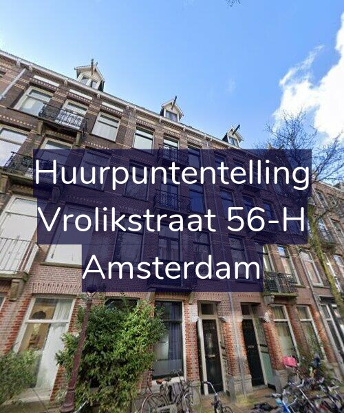 Foto gevel Huurpuntentelling voor Vrolikstraat 56-H, Amsterdam