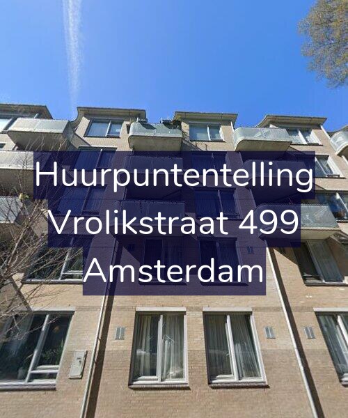 Foto gevel Huurpuntentelling voor Vrolikstraat 499, Amsterdam