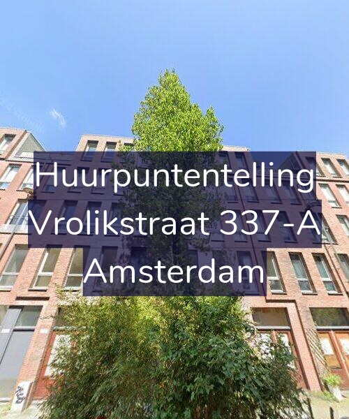 Foto gevel Huurpuntentelling voor Vrolikstraat 337-A, Amsterdam