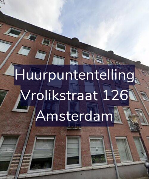 Foto gevel Huurpuntentelling voor Vrolikstraat 126, Amsterdam