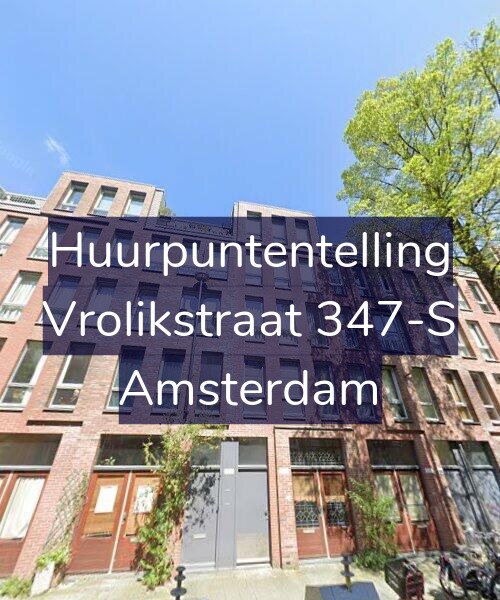 Foto gevel Huurpuntentelling voor Vrolikstraat 347-S, Amsterdam