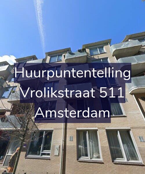 Foto gevel Huurpuntentelling voor Vrolikstraat 511, Amsterdam