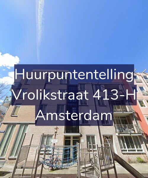 Foto gevel Huurpuntentelling voor Vrolikstraat 413-H, Amsterdam