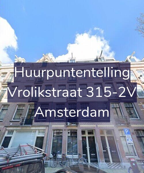 Foto gevel Huurpuntentelling voor Vrolikstraat 315-2V, Amsterdam