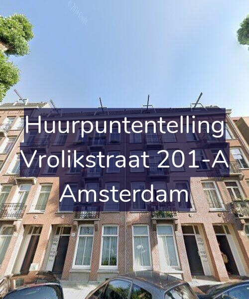 Foto gevel Huurpuntentelling voor Vrolikstraat 201-A, Amsterdam