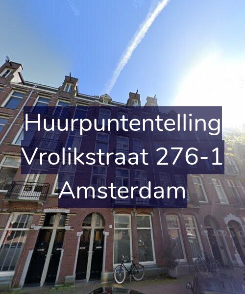 Foto gevel Huurpuntentelling voor Vrolikstraat 276-1, Amsterdam