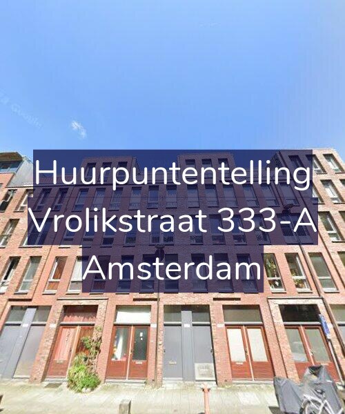 Foto gevel Huurpuntentelling voor Vrolikstraat 333-A, Amsterdam