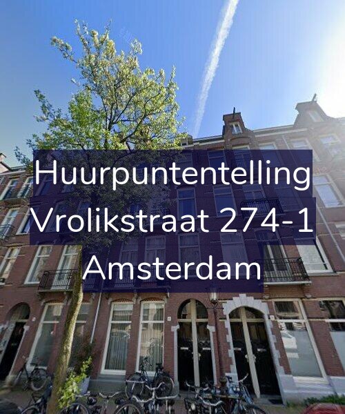 Foto gevel Huurpuntentelling voor Vrolikstraat 274-1, Amsterdam