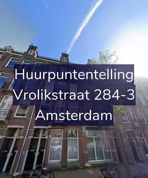 Foto gevel Huurpuntentelling voor Vrolikstraat 284-3, Amsterdam