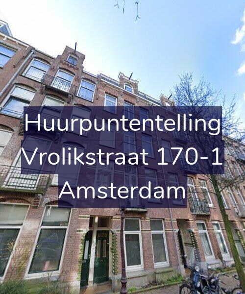 Foto gevel Huurpuntentelling voor Vrolikstraat 170-1, Amsterdam