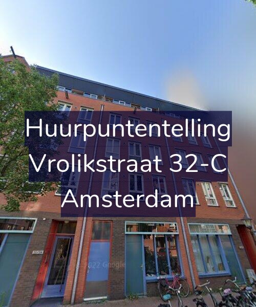 Foto gevel Huurpuntentelling voor Vrolikstraat 32-C, Amsterdam