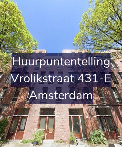 Foto gevel Huurpuntentelling voor Vrolikstraat 431-E, Amsterdam