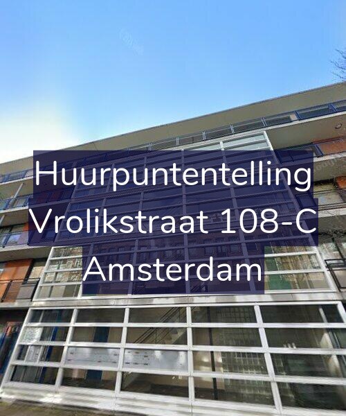 Foto gevel Huurpuntentelling voor Vrolikstraat 108-C, Amsterdam