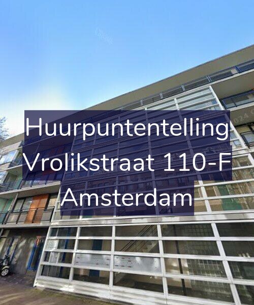 Foto gevel Huurpuntentelling voor Vrolikstraat 110-F, Amsterdam