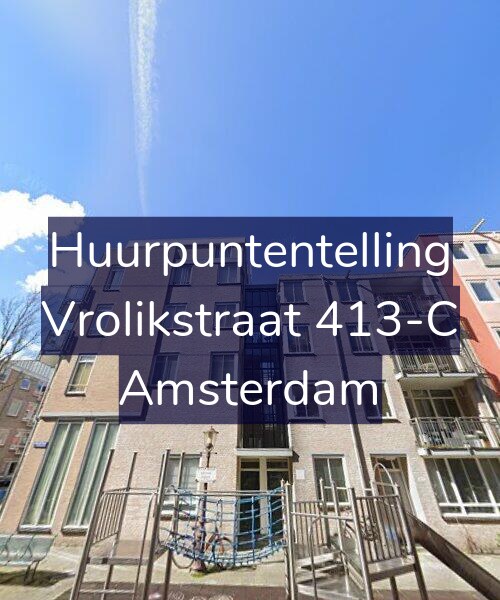 Foto gevel Huurpuntentelling voor Vrolikstraat 413-C, Amsterdam