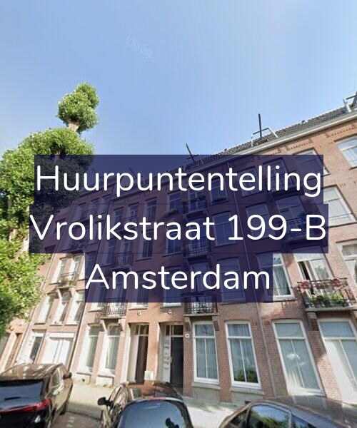 Foto gevel Huurpuntentelling voor Vrolikstraat 199-B, Amsterdam