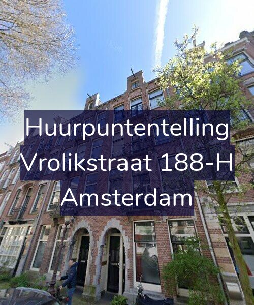 Foto gevel Huurpuntentelling voor Vrolikstraat 188-H, Amsterdam