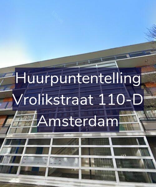 Foto gevel Huurpuntentelling voor Vrolikstraat 110-D, Amsterdam