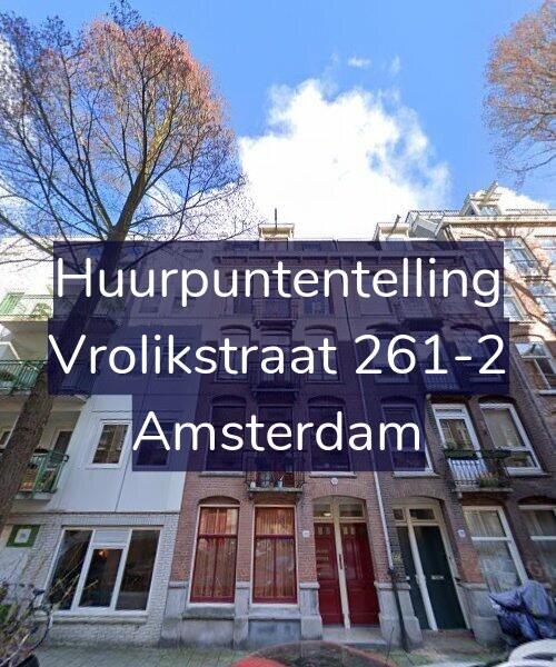 Foto gevel Huurpuntentelling voor Vrolikstraat 261-2, Amsterdam