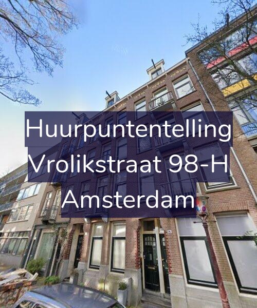 Foto gevel Huurpuntentelling voor Vrolikstraat 98-H, Amsterdam