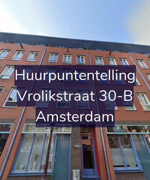 Foto gevel Huurpuntentelling voor Vrolikstraat 30-B, Amsterdam