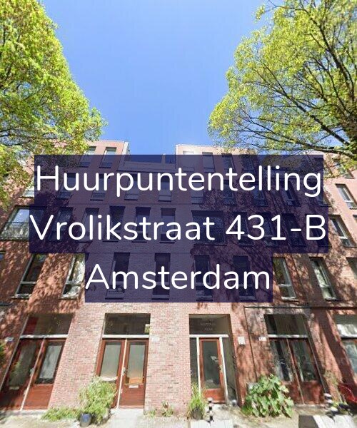 Foto gevel Huurpuntentelling voor Vrolikstraat 431-B, Amsterdam