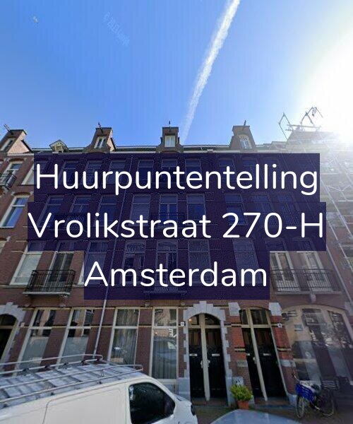 Foto gevel Huurpuntentelling voor Vrolikstraat 270-H, Amsterdam