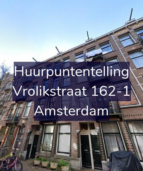 Foto gevel Huurpuntentelling voor Vrolikstraat 162-1, Amsterdam