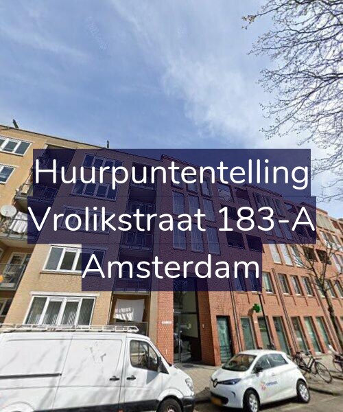 Foto gevel Huurpuntentelling voor Vrolikstraat 183-A, Amsterdam