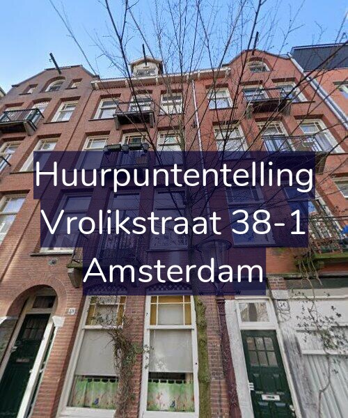 Foto gevel Huurpuntentelling voor Vrolikstraat 38-1, Amsterdam