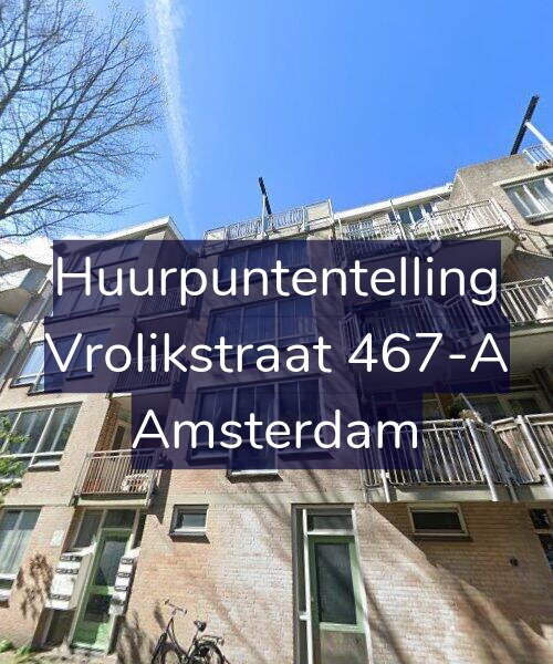 Foto gevel Huurpuntentelling voor Vrolikstraat 467-A, Amsterdam