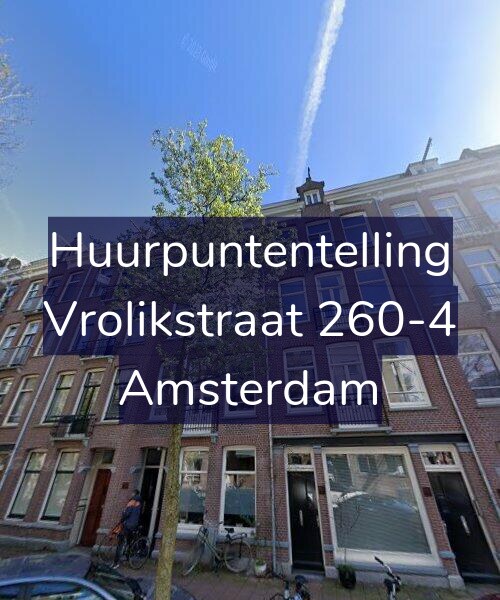 Foto gevel Huurpuntentelling voor Vrolikstraat 260-4, Amsterdam